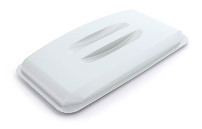 Tető, 60 l-es szemeteshez, műanyag, DURABLE "Durabin®", fehér